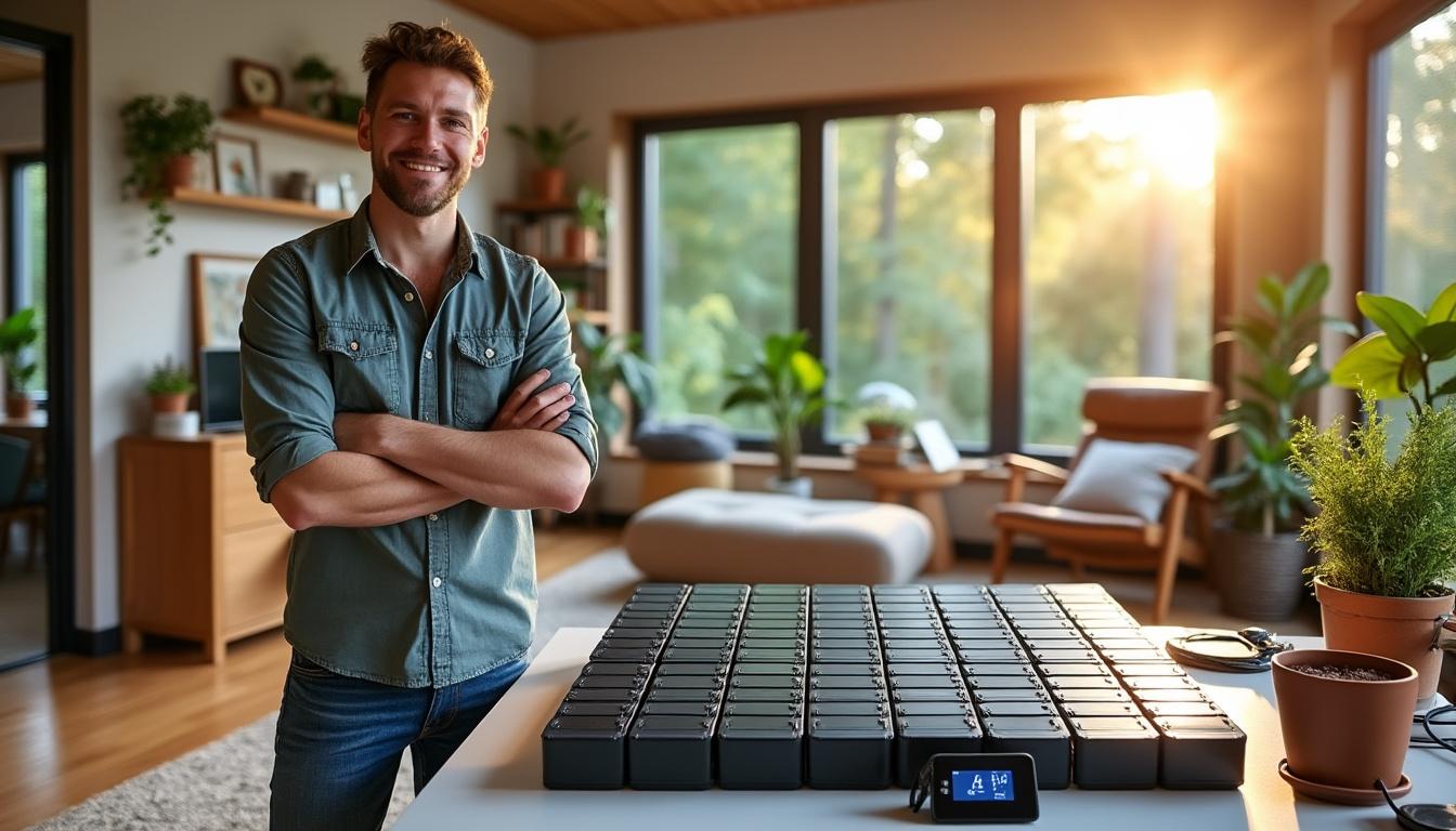 discover how one innovative man has powered his entire home with over 650 recycled laptop batteries since 2016, showcasing a unique approach to sustainable living and renewable energy solutions.